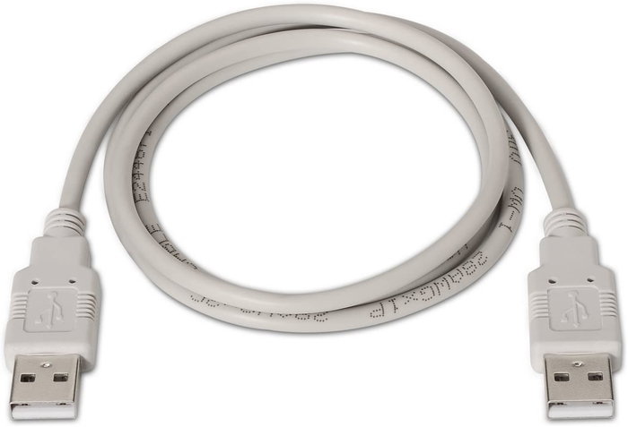 Aisens Cable USB 2.0 Tipo A Macho a Macho 1m Beige Aisens Cable USB 2.0 Tipo A Macho a Macho 1m Beige